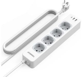NAMIZNI RAZDELILEC TESSAN 307C 4X VTIČNICA, 2X USB-A, 1X USB-C, STIKALO NAMIZNI RAZDELILEC TESSAN 307C 4X VTIČNICA, 2X USB-A, 1X USB-C, STIKALO