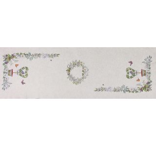 NAMIZNI TEKAČ URH MIRO 40X140 VEZEN PTIČKI IN SRCE NAMIZNI TEKAČ URH MIRO 40X140 VEZEN PTIČKI IN SRCE