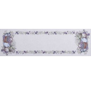 NAMIZNI TEKAČ URH MIRO 40X140CM, VEZEN LAVANDA