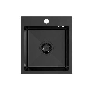 NERJAVNO POMIVALNO KORITO QUADRON LUKE 90 ČRN METAL