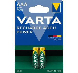 POLNILNI BATER.VLOŽEK VARTA NIMH READY TO USE AAA R03 800MAH BL/2