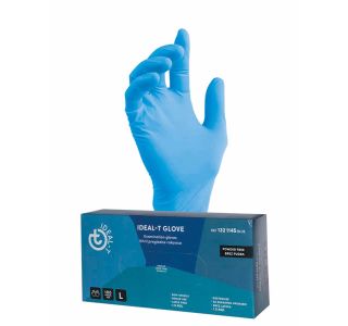 ROKAVICE ZA 1X UPORABO IDEAL-T NITRIL 100/1 ŠT. M MODRE
