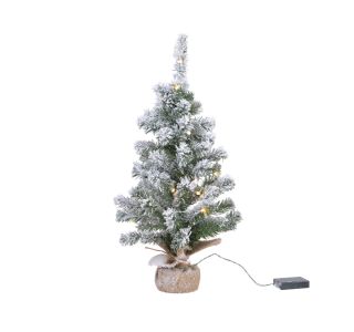 NOVOLETNA JELKA EVERLANDS 45 CM ZASNEŽENA Z LUČKAMI