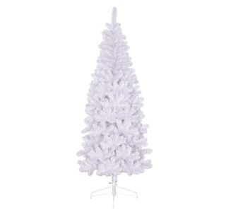 NOVOLETNA JELKA SLIM LINE 230 CM BELA