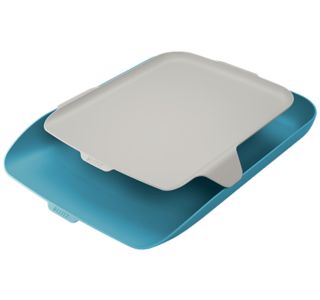 ODLOŽNI PREDAL, PREDALNIK LEITZ COSY-WOW COSY Z DODATNO POLIČKO MODER