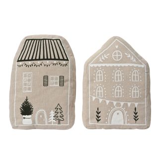 OKRASNA BLAZINA, NOVOLETNA HIŠKA, 41X28X5 CM OKRASNA BLAZINA, NOVOLETNA HIŠKA, 41X28X5 CM
