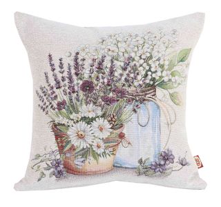 OKRASNI VZGLAVNIK URH 2-VANJA 45X45 VEZEN LAVANDA