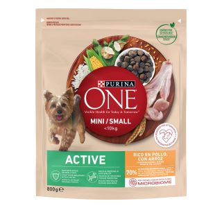 SUHA HRANA ZA PSA PURINA ONE ACTIVE, PIŠČANEC IN RIŽ 800 G