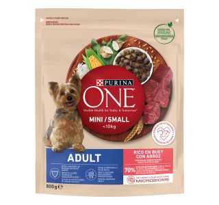 SUHA HRANA ZA PSA PURINA ONE ADULT, GOVEDINA IN RIŽ 800 G