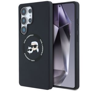 ORIGINALEN KARL LAGERFELD OVITEK MAGSAFE SAMSUNG GALAXY S25 ULTRA 5G - HEADS - ČRN - KLHMS25LSKCHTCK