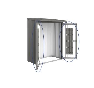 PAKET VRAT ZA REGAL ZA DRVA BIOHORT WOODSTOCK V150, 138X172,5 CM