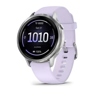 PAMETNA URA GARMIN VENU 4 (41MM) GRAY W/ SILVER + PERIWINKLE PAMETNA URA GARMIN VENU 4 (41MM) GRAY W/ SILVER + PERIWINKLE