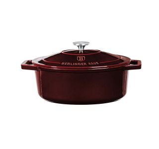 PEKAČ / MODEL ZA PEKO BERLINGER HAUS OVALNI PEKAČ S POKROVOM 32CM LITOŽELEZNI