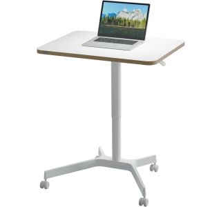 PISALNA MIZA LEITZ COSY-WOW ERGO 80X60CM DVIŽNA BELA NA KOLEŠČKIH