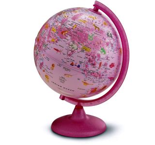 GLOBUS TECNODIDATTICA 25 CM ANG PINK ZOO 97639