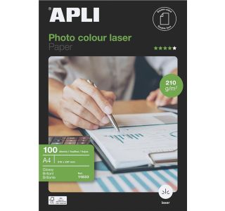 PISARNIŠKI PRIPOMOČKI APLI FOTO PAPIR LASER GLOSSY A4 210G 100 LISTOV PISARNIŠKI PRIPOMOČKI APLI FOTO PAPIR LASER GLOSSY A4 210G 100 LISTOV