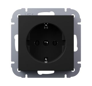 PODOMETNA VTIČNICA I700 VARNOSTNA 16A ČRNA MAT, VIJAČNA