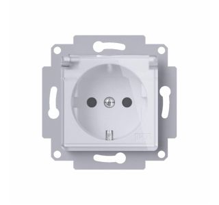 PODOMETNA VTIČNICA MIKRO VARNOSTNA S POKROVČKOM BELA, VIJAČNA PODOMETNA VTIČNICA MIKRO VARNOSTNA S POKROVČKOM BELA, VIJAČNA