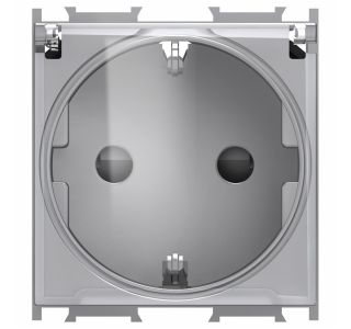 PODOMETNA VTIČNICA MODUL VARNOSTNA S PROZOR.POKROV SREBRNA, VIJAČNA, 2M, BOK