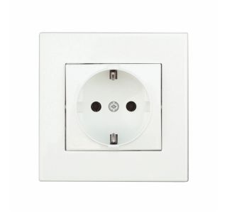 PODOMETNA VTIČNICA UNO VARNOSTNA BELA, VIJAČNA