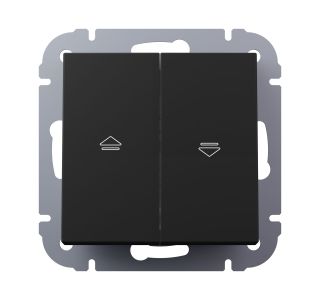 PODOMETNO STIKALO I700 ŽALUZIJSKO 10AX ČRN MAT