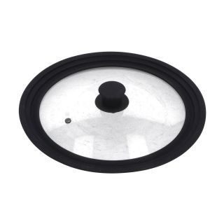 POKROVKA 28+30+32 CM STEKLENA Z ROBOM SILIKON