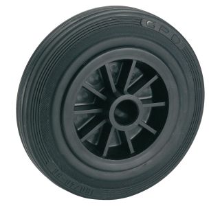 KOLO BREZ VILICE DÖRNER + HELMER POLNA GUMA 80X30X12MM ČRNO PLATIŠČE