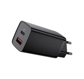POLNILNIK ZA GSM BASEUS POLNILEC GAN2 USB-C 65W BASEUS ČRN