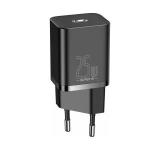 POLNILNIK ZA GSM BASEUS POLNILEC USB-C 25W BASEUS QUICK SUPER SI ČRN