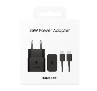 POLNILNIK ZA GSM SAMSUNG ADAPTER+KABEL USB-C/USB-C HITRI 25W BLACK POLNILNIK ZA GSM SAMSUNG ADAPTER+KABEL USB-C/USB-C HITRI 25W BLACK