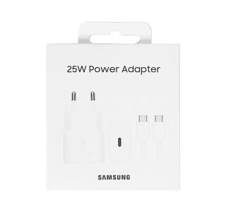 POLNILNIK ZA GSM SAMSUNG ADAPTER+KABEL USB-C/USB-C HITRI 25W WHITE POLNILNIK ZA GSM SAMSUNG ADAPTER+KABEL USB-C/USB-C HITRI 25W WHITE
