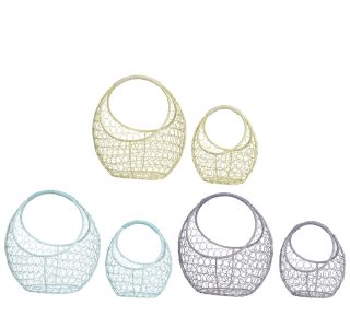 POMLADNA DEKORACIJA DECORIS KOŠARICA Z ROČAJEM 25.5 CM SORT.