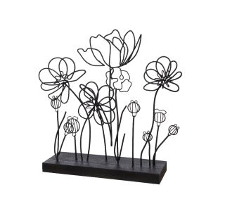 POMLADNA DEKORACIJA DECORIS KOVINSKE CVETLICE NA PODSTAVKU