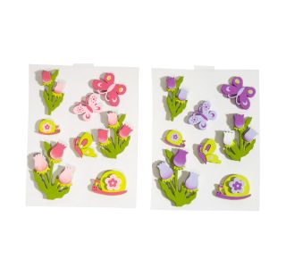 POMLADNA DEKORACIJA HEITMANN LESENI MOTIVI VIJOLA SAMOLEPLJIVI