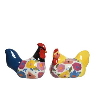 POMLADNA FIGURA DECORIS KOKOŠ ALI PETELIN KERAMIKA, SORT.