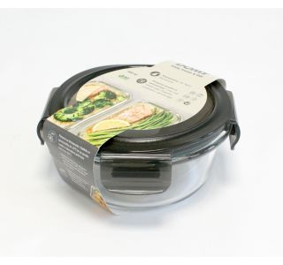 POSODA ZA SHRANJEVANJE DOMY 400 ML STEKLENA ČRNA POSODA ZA SHRANJEVANJE DOMY 400 ML STEKLENA ČRNA