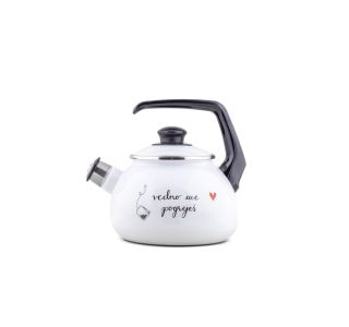 POSODA ZA TOPLE NAPITKE CUCKOO CUPS EMAJLIRAN ČAJNIK 20 CM 2.5L VEDNO ME POGRJEŠ