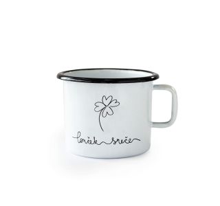 POSODA ZA TOPLE NAPITKE CUCKOO CUPS EMAJLIRAN LONČEK 8 CM, 0.37 L LONČEK SREČE
