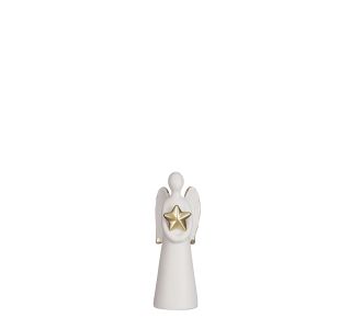 PRAZNIČNA DEKORATIVNA FIGURA - ANGEL, BELE BARVE, VIŠINE 16,5 CM PRAZNIČNA DEKORATIVNA FIGURA - ANGEL, BELE BARVE, VIŠINE 16,5 CM