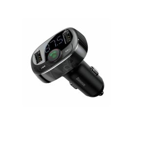 PRENOSNI FM ODDAJNIK BASEUS AVTO FM-ODDAJNIK+POLNILEC BASEUS 2XUSB MICROSD, ČRN