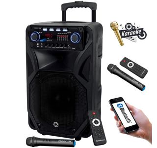 PRENOSNI KARAOKE ZVOČNIK MANTA SPK5021 PRO FONOS ČRN