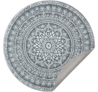 PREPROGA SONGMICS HOME OKROGLA 120 CM SIVA