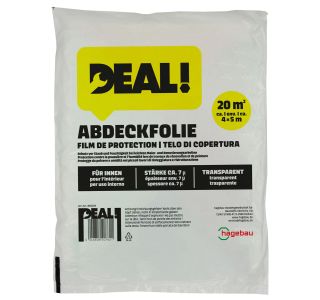 PRIBOR ZA PLESKANJE DEAL FOLIJA ZAŠČITNA 20 M2 ( 4X5 M) TRANSPARENT