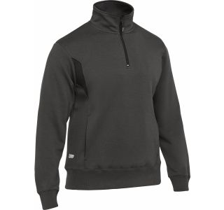PULOVER BISLEY RAWSON 1/4 ZIP FLIS SIVA ŠT. S