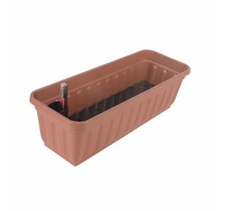 PE KORITO Z VODNO REZERVO ALPFA 100 CM TERACCOTA