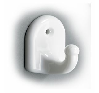 PVC OBEŠALNA KLJUKA HETTICH DIY, 35X45X31 MM, BELA