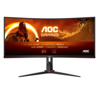 RAČUNALNIŠKI MONITOR AOC CU34G2XP UKRIVLJEN 86.4 CM UWQHD 180 HZ RAČUNALNIŠKI MONITOR AOC CU34G2XP UKRIVLJEN 86.4 CM UWQHD 180 HZ