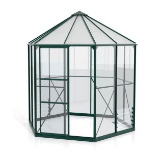 RASTLINJAK, STEKLO/POLIK. VITAVIA PAVILJON HERA 4500 ESG/VP SMARAGDNA 2.5X5.5M