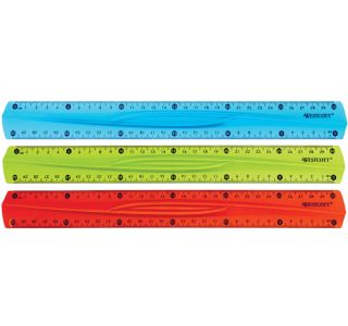 RAVNILO, ŠABLONA WESTCOTT 30 CM FLEXI MIX BARVE E-10222 00