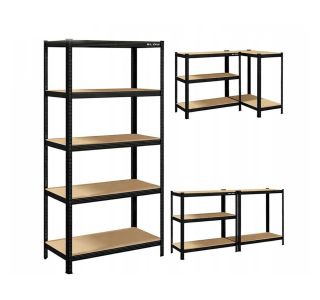 REGAL BLOW RACK 180X90X40CM 5 P/900KG ČRN REGAL BLOW RACK 180X90X40CM 5 P/900KG ČRN